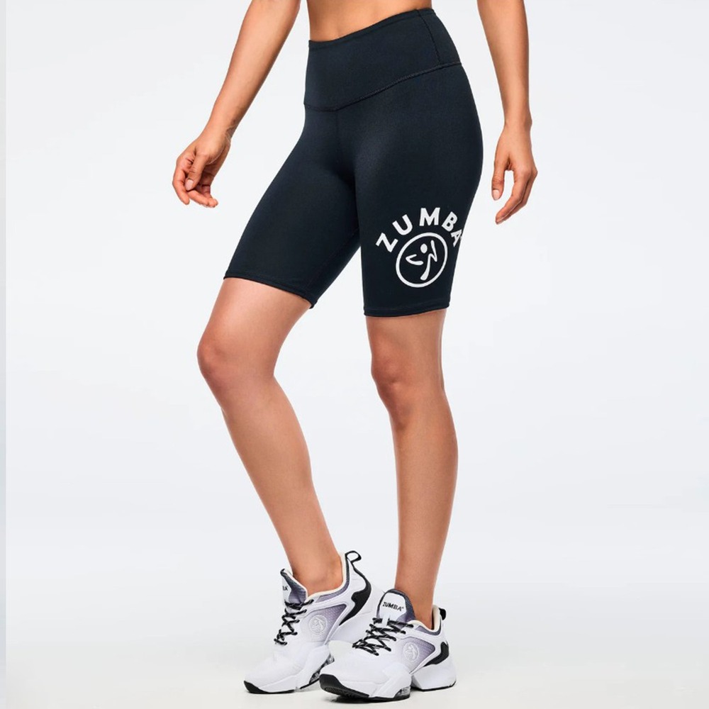 NWOT ZUMBA Zumba Basic High Waisted Biker Shorts Size Medium